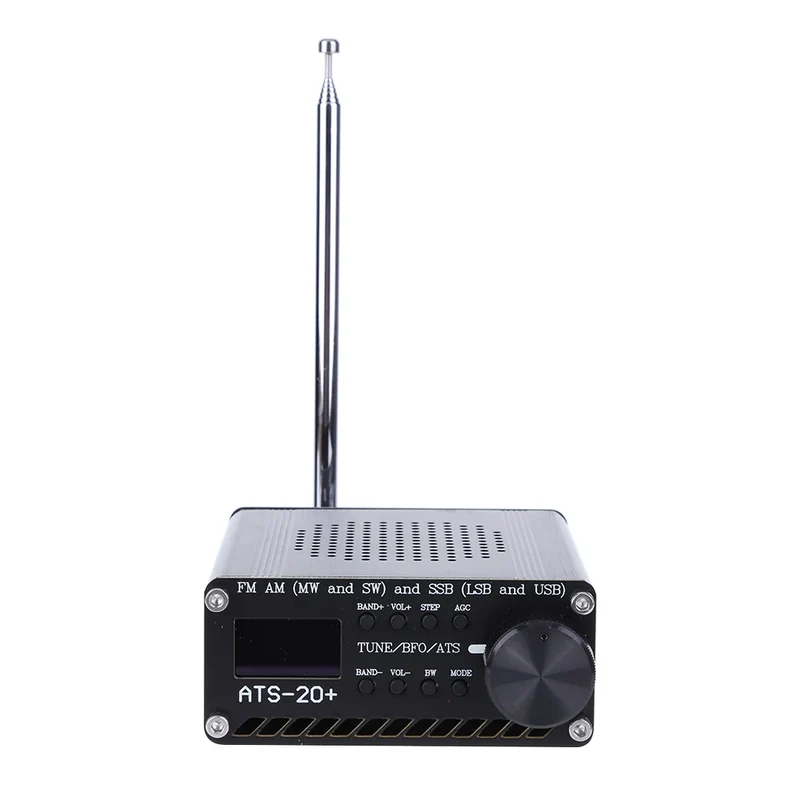 ATS-20+Si4732 Portable Handheld Radio Recorder 0.96 Inch OLED Screen FM AM SSB Scanner FM AM MW&SW SSB LSB & USB with Antenna