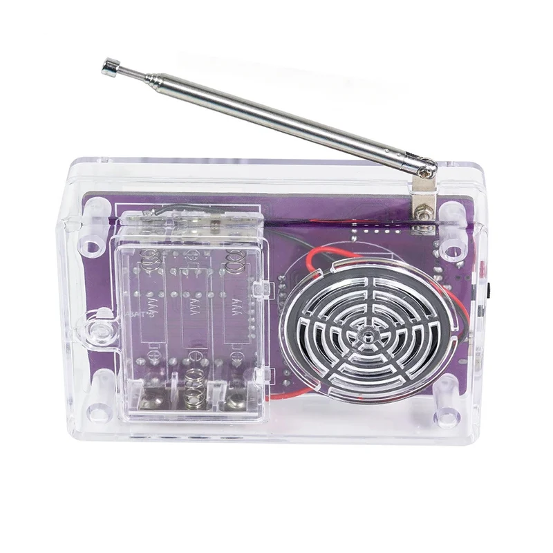 DIY FM Radio Electronic Kit 87-108MHz Adjustable Frequency Digital Display Soldering Project Practice Solder RDA5807S