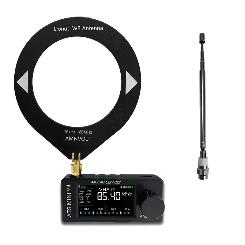 AMNVOLT V4B ATS MINI SI4732 Radio ALL Band DSP Radio FM AM SSB LSB USB Receiver with Added the Wired Headphone Feature