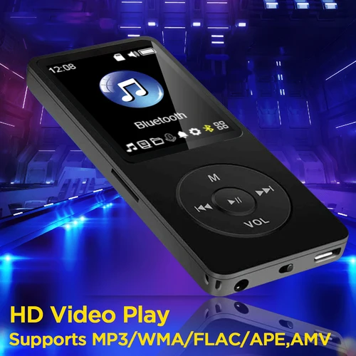 Portable Bluetooth MP3 Player HIFI Music Speakers MP4 Media FM Radio Recorder USB Charging Pocket Sports Running Music Play