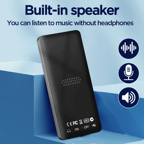 Portable Bluetooth MP3 Player HIFI Music Speakers MP4 Media FM Radio Recorder USB Charging Pocket Sports Running Music Play