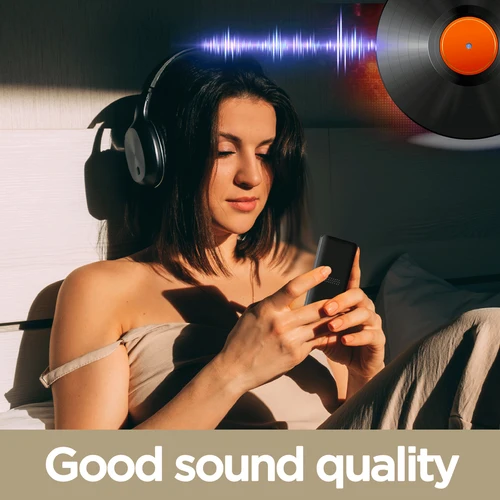 Portable Bluetooth MP3 Player HIFI Music Speakers MP4 Media FM Radio Recorder USB Charging Pocket Sports Running Music Play