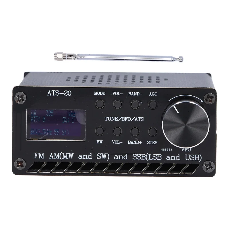 ATS-20 Radio Full Band Receiver DSP FM AM SSB Si4732 Portable Rechargeable with Antenna