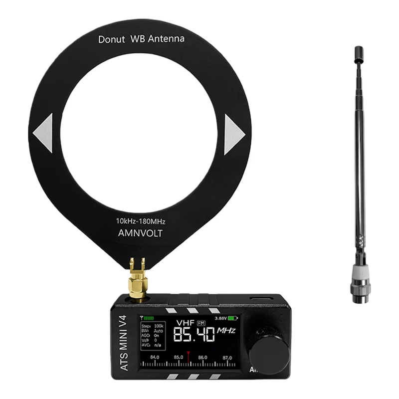 SI4732 0.5-108mhz Portable Radio LSB USB AM FM Pocket Mini Radio 1.9inch IPS Screen All Band Radio Receiver HF SW MW VHF Radio