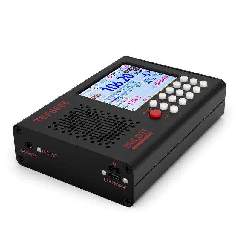 TEF6686 Radio, Touch Screen, Full Band FM High Sensitivity AM FM, Shortwave