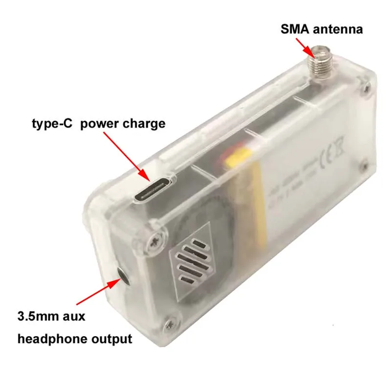 New SI4732 Mini Pocket 0.5-108mhz SSB AM FM SW MW All Band Receiver Radio In Colorful Shell