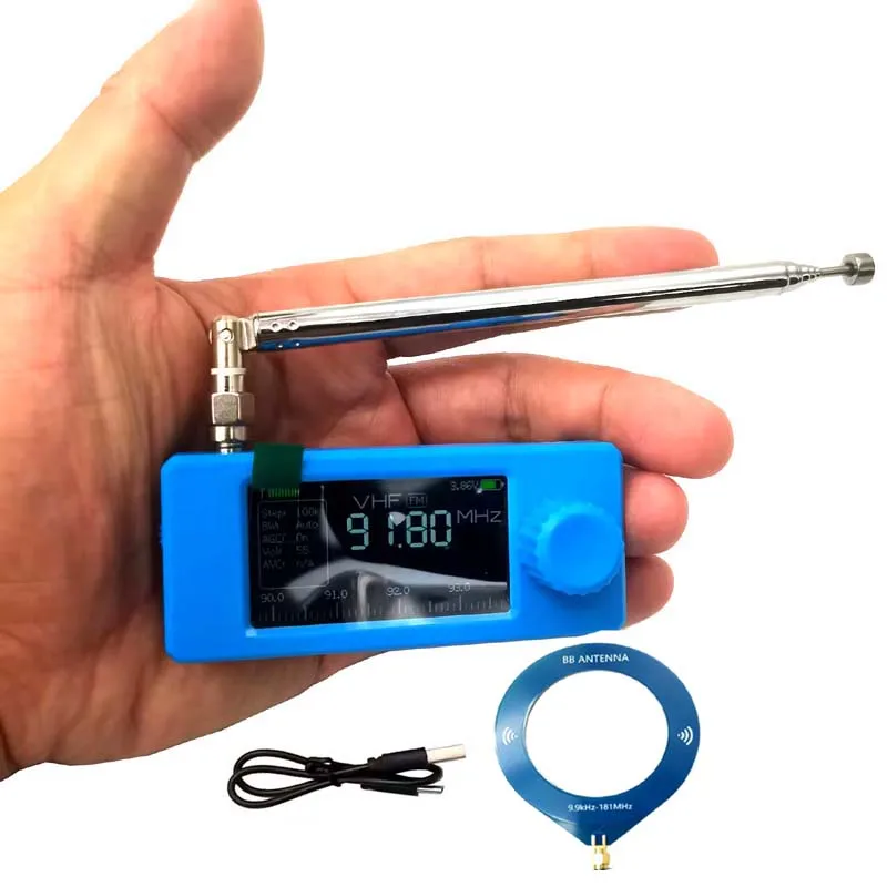 New SI4732 Mini Pocket 0.5-108mhz SSB AM FM SW MW All Band Receiver Radio In Colorful Shell