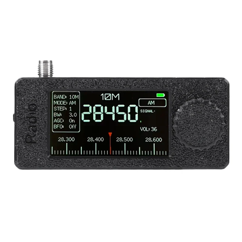 1.9inch IPS Screen LSB USB AM FM FM/AM Radio 0.5-108mhz SI4732 Mini Pocket Radio HF SW MW VHF Radio with Donut Antenna