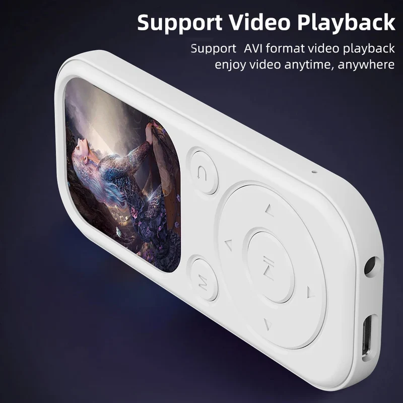 2026 New 1.8 inch Slim MP3 Player Bluetooth 5.4 — Portable Walkman, Compatible eBook Recording FM Radio Music Player
