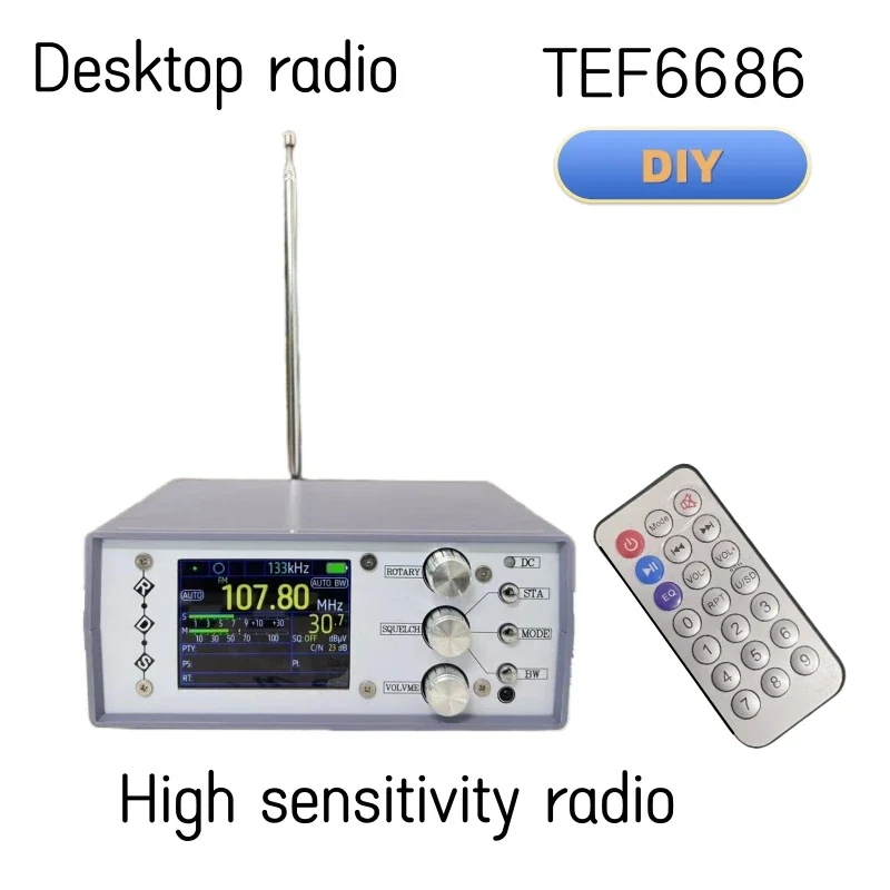 1Set Latest TEF6686 FM SW/MW/LW Full Band Radio RDS + Battery Speaker Charger Antenna FM AM Radio FM AM Radio