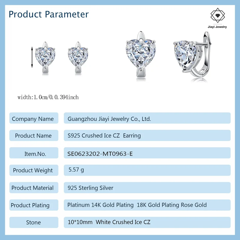 S925 Sterling Silver Heart CZ Hoop Earrings Dazzling Cubic Zirconia Huggie Hoops for Women