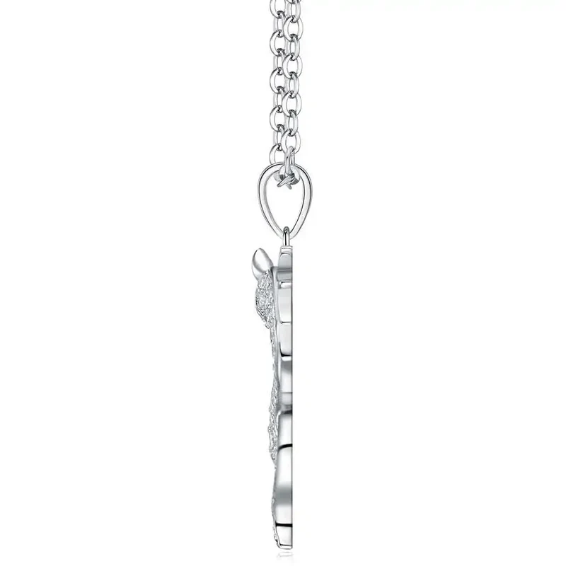 Custom Year of the Horse VVS Moissanite Pendant Necklace 925 Silver Platinum Plated Luxury Fine Jewelry Necklace for Women