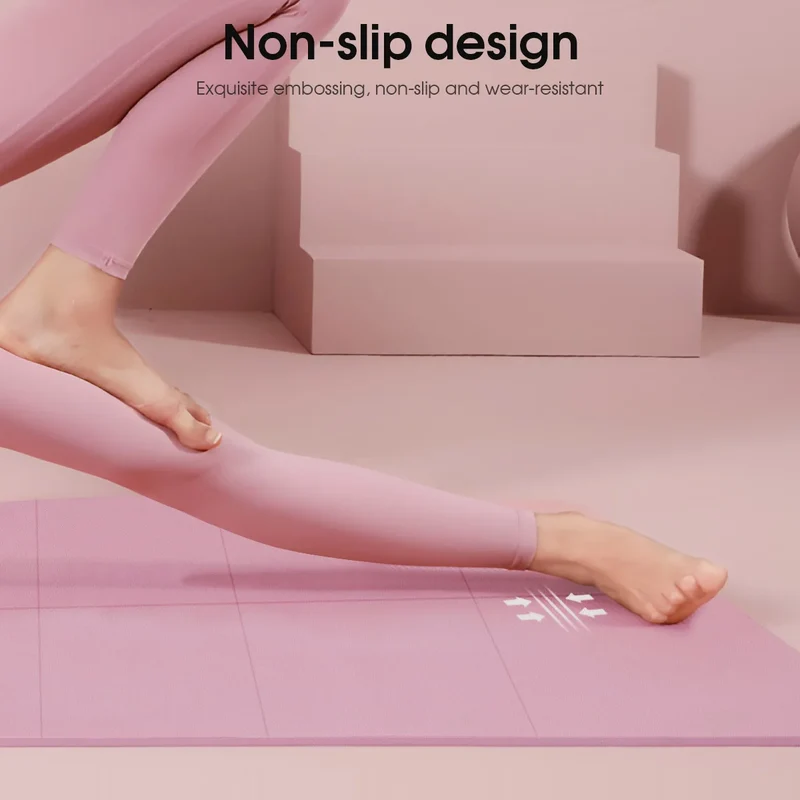 Foldable Yoga Mat Pink Eco Friendly EVA Folding Travel Fitness Exercise Mat 3/4/6mm Thicknesses for Yoga Floor Workouts
