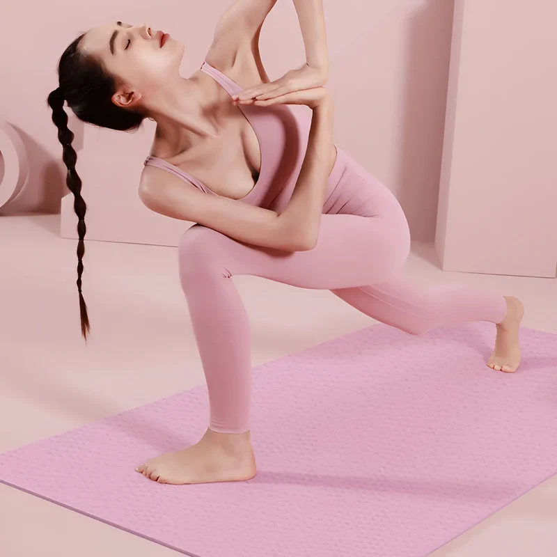 Foldable Yoga Mat Pink Eco Friendly EVA Folding Travel Fitness Exercise Mat 3/4/6mm Thicknesses for Yoga Floor Workouts