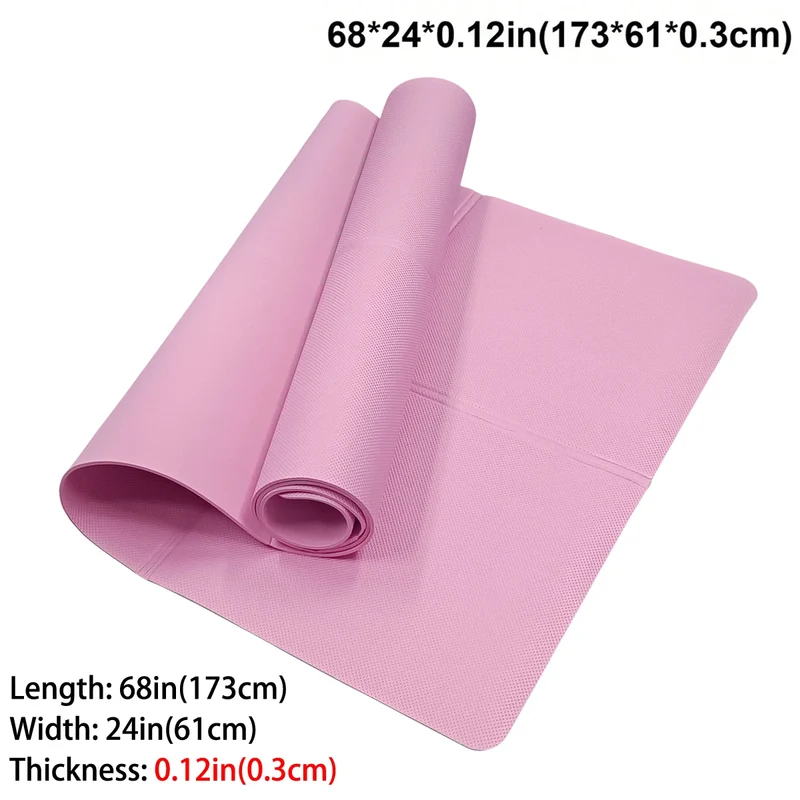 Foldable Yoga Mat Pink Eco Friendly EVA Folding Travel Fitness Exercise Mat 3/4/6mm Thicknesses for Yoga Floor Workouts