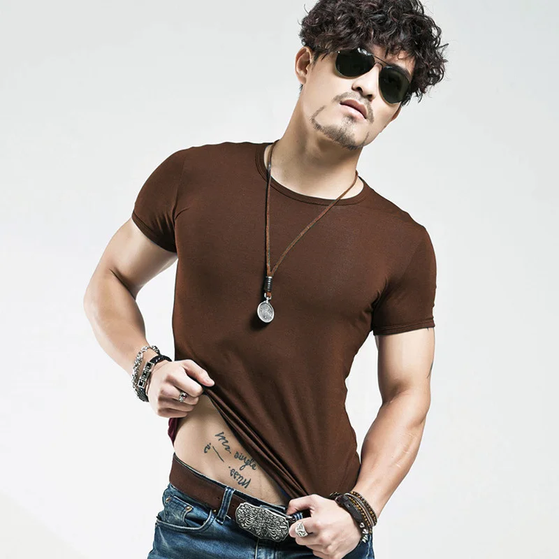 2026 Brand New Men T Shirt Men T-shirts V neck Man T-shirt For Male Fitness Tshirts Men T Shirts Tops Tees Clothing