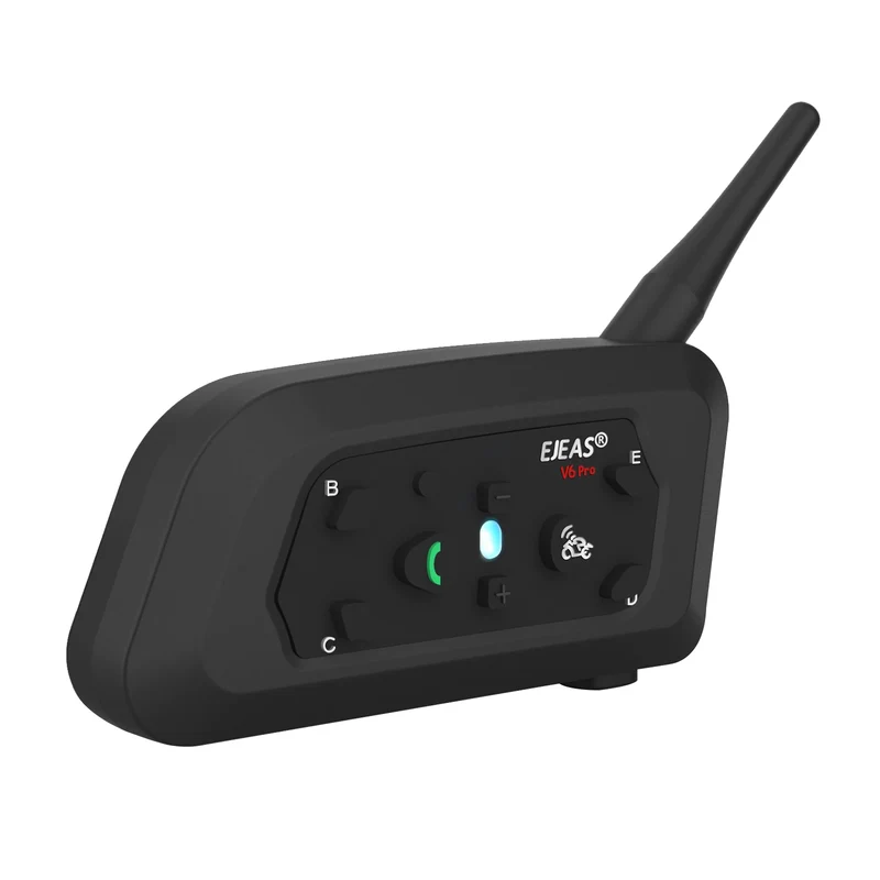 EJEAS V6 Pro Bluetooth Motorcycle Communicator Helmet Intercom Moto Headset With Mic 1200m for 6 Riders