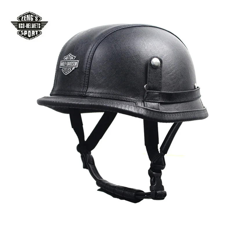 World War II German Style Motorcycle Helmet Capacetes Open Face Retro Motorcycle Helmet Cascos Para Moto