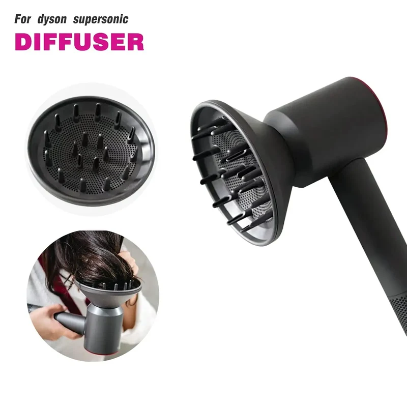 For Dyson Supersonic Anti-Warping Nozzle HD01, HD02, HD03, HD04, HD08, HD15,Hair Dryer Diffuser Compatible