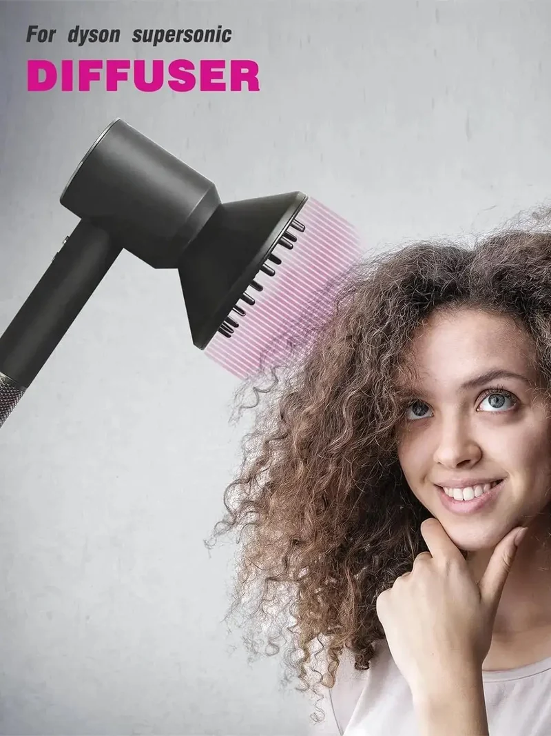For Dyson Supersonic Anti-Warping Nozzle HD01, HD02, HD03, HD04, HD08, HD15,Hair Dryer Diffuser Compatible