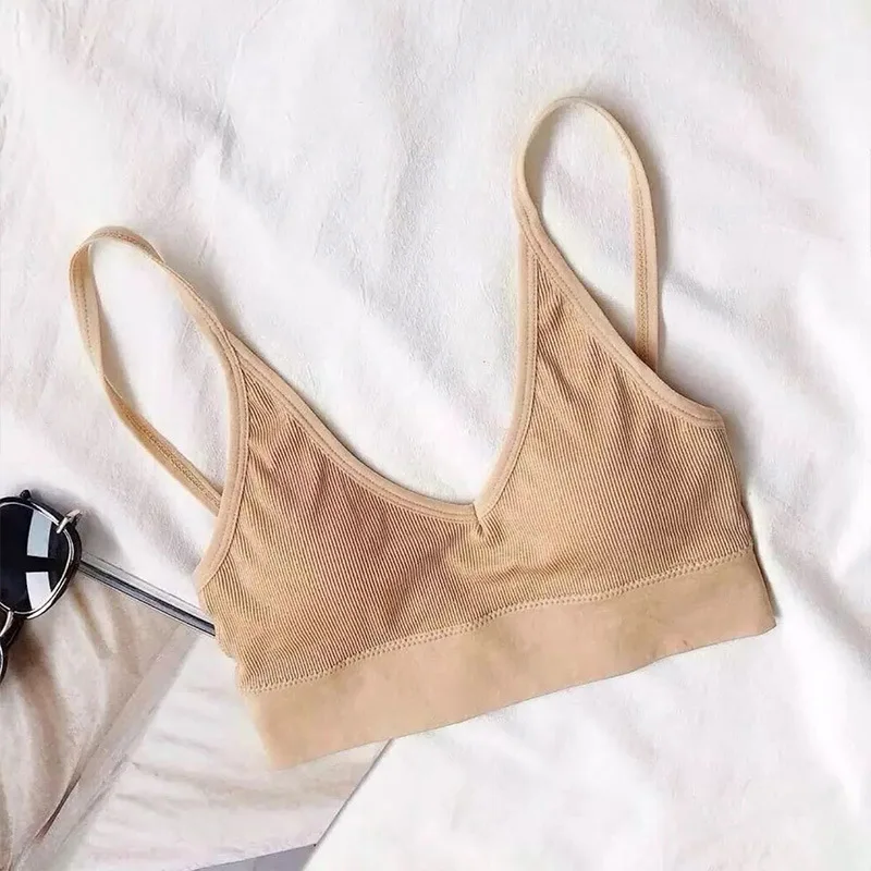 Women Bras Tube Top Seamless Underwear U Back Cropped Top Active Bra Fitness Top Lingerie Women Top Removable Pad