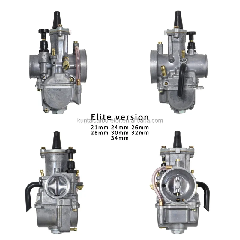 Motorcycle Pwk Carburetor for Suzuki Yamaha Kawasaki Atv Moto 21 24 26 28 30 32 34mm With Power Jet Carburador