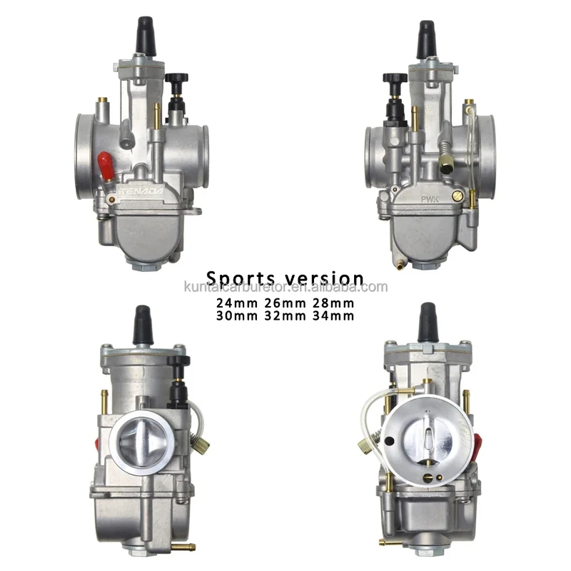 Motorcycle Pwk Carburetor for Suzuki Yamaha Kawasaki Atv Moto 21 24 26 28 30 32 34mm With Power Jet Carburador