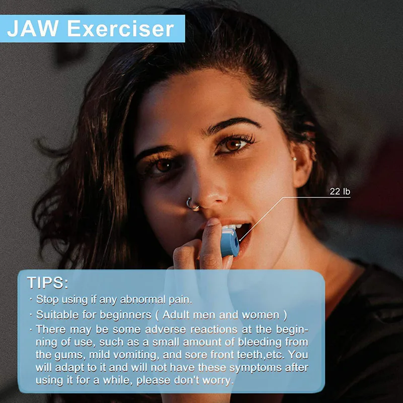 Jawline Exerciser Jaw Muscle Toner Training Fitness Ball Anti-aging Food-grade Silica Face Chin Cheek Lifting Slimming