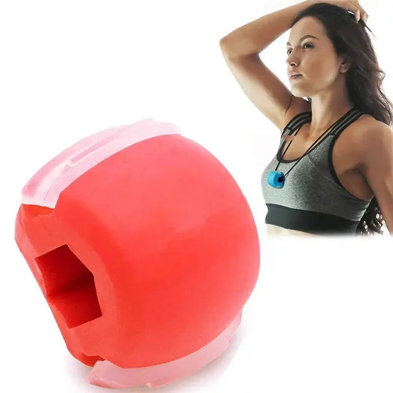 Jawline Exerciser Jaw Muscle Toner Training Fitness Ball Anti-aging Food-grade Silica Face Chin Cheek Lifting Slimming