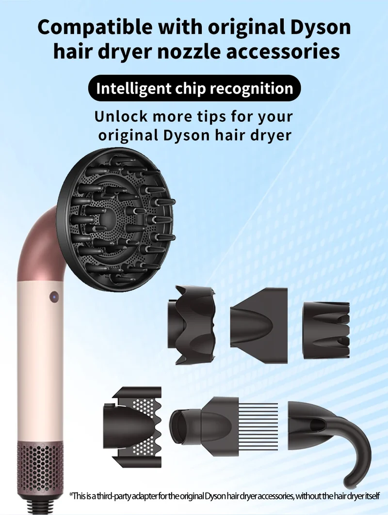 Suitable for Dyson Hair Dryer Drying Cover Hd17 Anti-Flyaway Diffuser Nozzle Dyson Styling Hair Dryer Hd18 Accessories