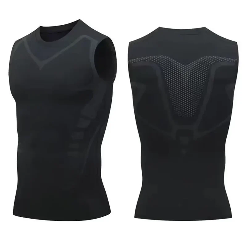 Mans Compression Tank Top Men Gym Shirt Sleeveless Quick Dry Sportswear Male Fitness Bodybuilding Vest Workout Muscle Top