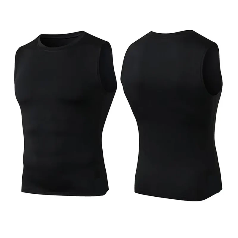 Mans Compression Tank Top Men Gym Shirt Sleeveless Quick Dry Sportswear Male Fitness Bodybuilding Vest Workout Muscle Top