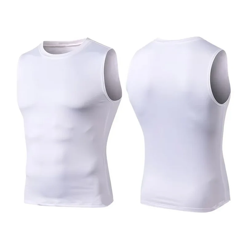 Mans Compression Tank Top Men Gym Shirt Sleeveless Quick Dry Sportswear Male Fitness Bodybuilding Vest Workout Muscle Top