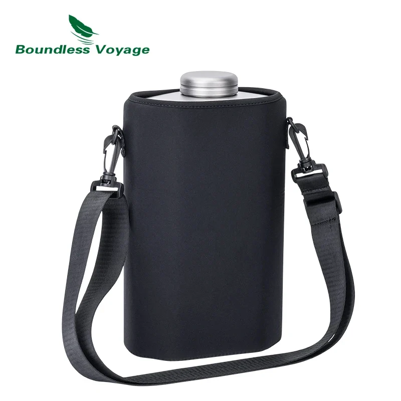 Boundless Voyage Titanium Water Bottle 2.5L/84.55oz Big Capacity Sports Flask Water Jug for Gym, Fitness, Camping Ti3004D