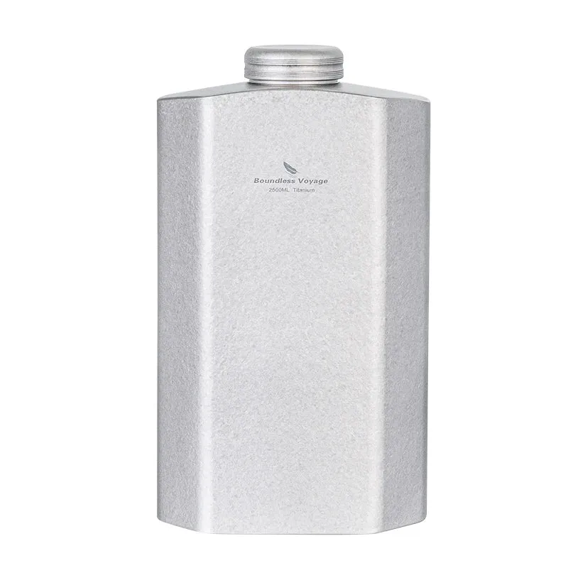 Boundless Voyage Titanium Water Bottle 2.5L/84.55oz Big Capacity Sports Flask Water Jug for Gym, Fitness, Camping Ti3004D