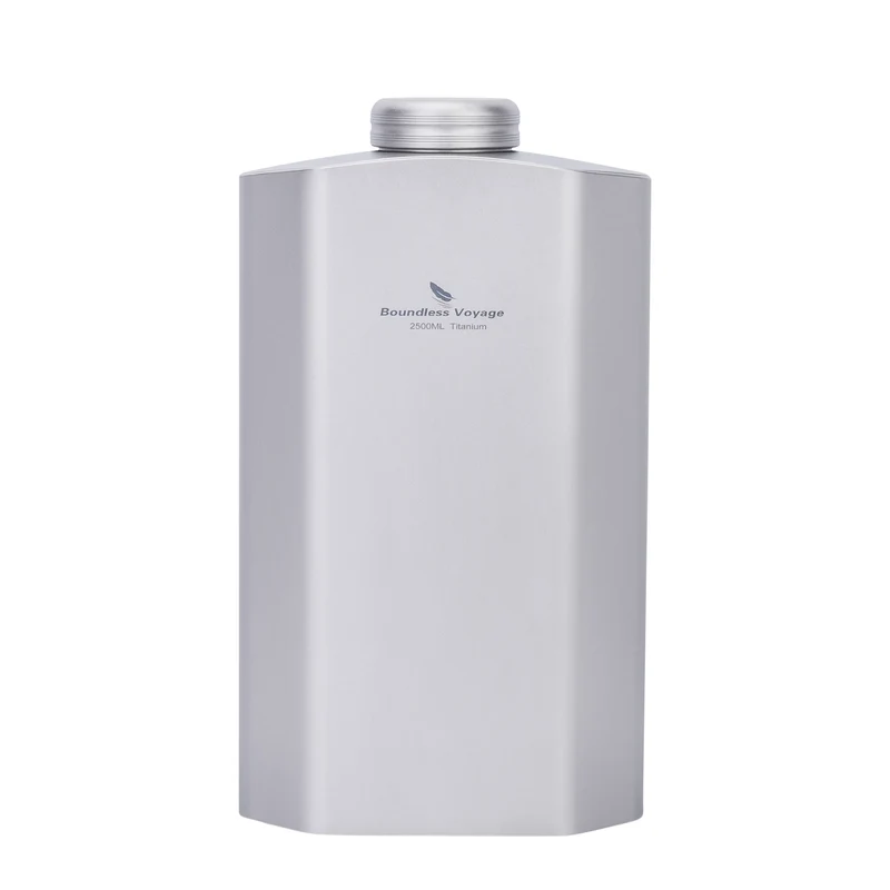 Boundless Voyage Titanium Water Bottle 2.5L/84.55oz Big Capacity Sports Flask Water Jug for Gym, Fitness, Camping Ti3004D