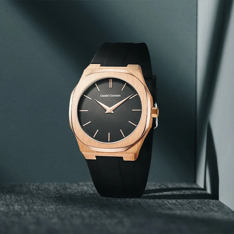 2025 Men Quartz Watch Stainless Steel Waterproof Brand Analogue 24-hour Luxury Wristwatch Luxury Watch Silicone Strap Hombre