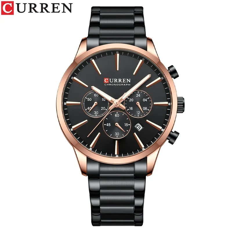 CURREN 8435 Classic Hot Sell Chronograph Quartz Watch Men Reloj Fashion Casual Business Sports Watches Male Wrist Watch for Mens