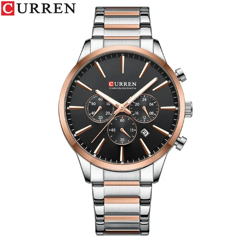 CURREN 8435 Classic Hot Sell Chronograph Quartz Watch Men Reloj Fashion Casual Business Sports Watches Male Wrist Watch for Mens