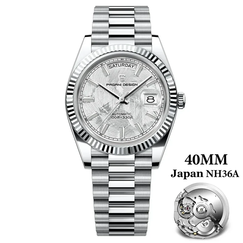 PAGANI DESIGN Luxury NH36 Retro Watches 10Bar Waterproof 1783 Double Calendar 40MM Men Mechanical Watches Relogio Masculino