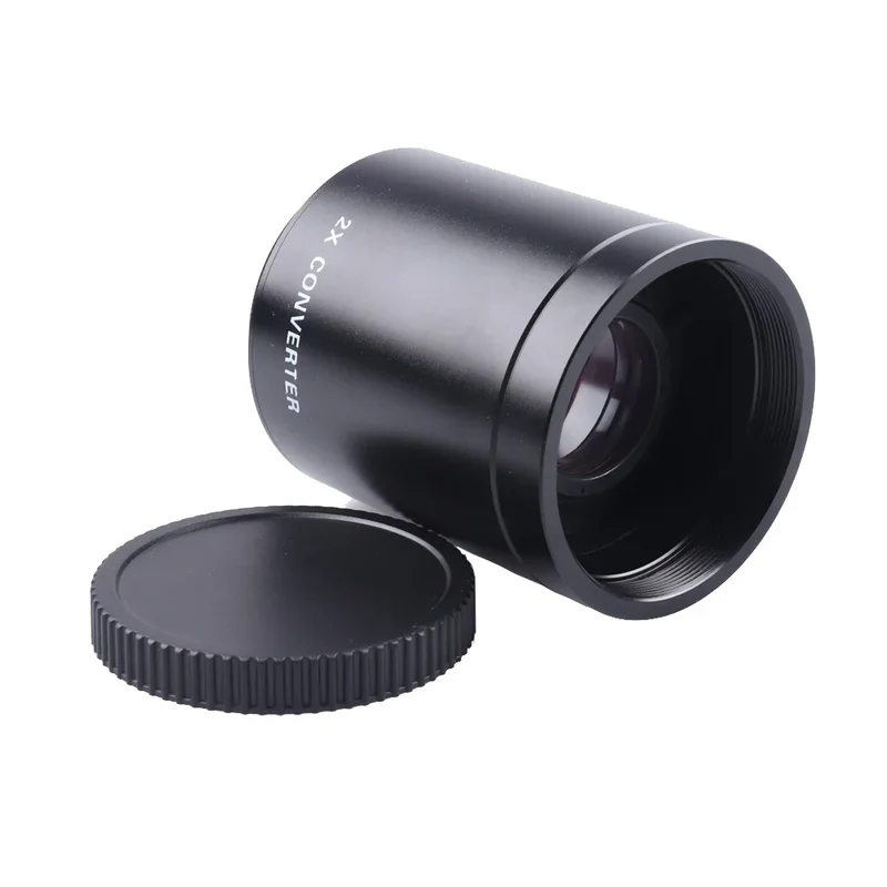 Lightdow 2x Teleconverter Converter Magnification Lens for 420-800 500 800 900 650-1300mm T Mount Telephoto Mirror Lens