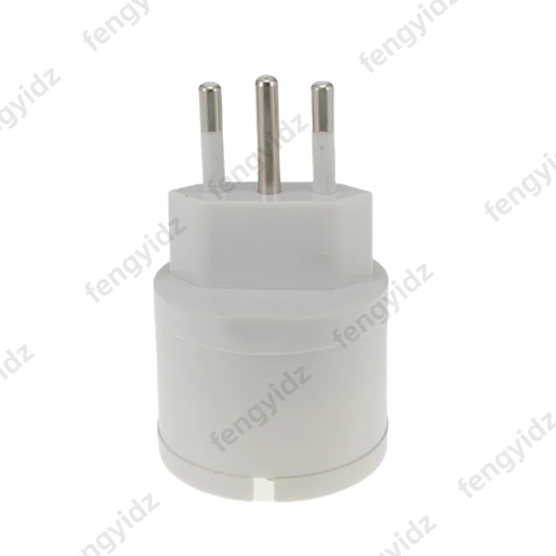 3PCS 1500W Europe Germany to Italy Travel Adapter 10A 250V Power Plug Converter for Italy Syria Uruguay Chile Electrical Socket