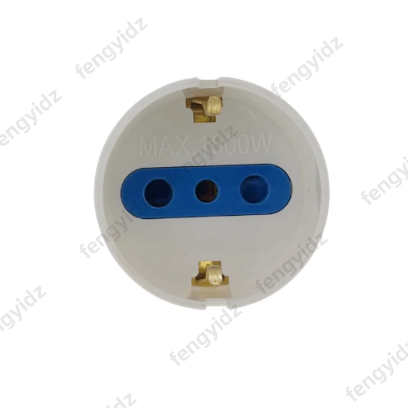 3PCS 1500W Europe Germany to Italy Travel Adapter 10A 250V Power Plug Converter for Italy Syria Uruguay Chile Electrical Socket