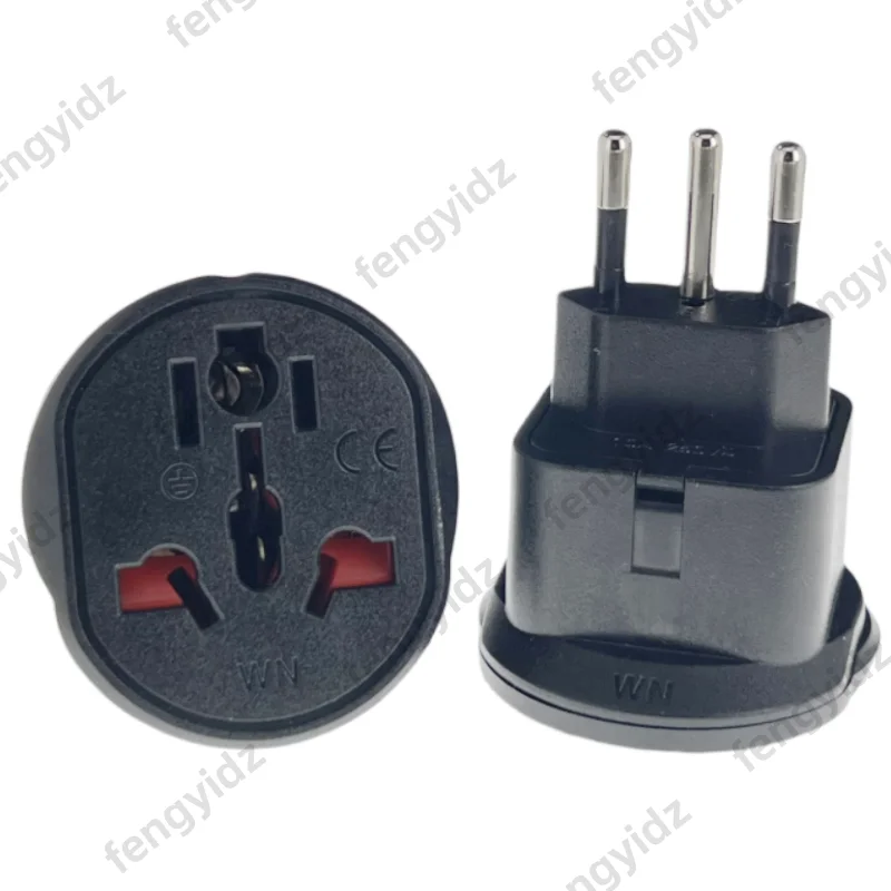 Universal Brazil Plug Adapter 3 Pin EU Euro AU US UK To Brazil Travel Adapter Electric Power Cord Charger Socket Outlet