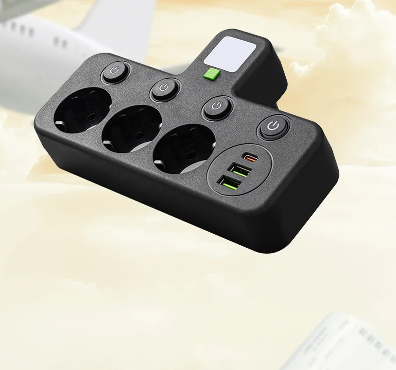EU plug AC socket power board multi-layer wall socket universal network filter, with or without USB independent switch light ada