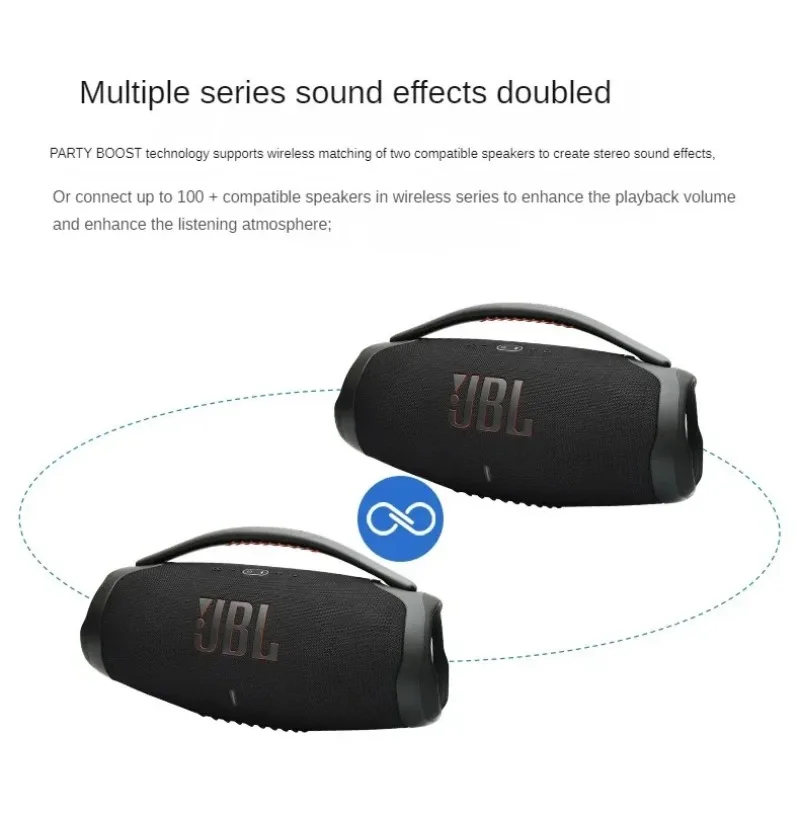 JBL Boombox3 Portable Bluetooth Speaker Subwoofer Outdoor Speaker IP67 Dust Waterproof Hifi Sound High Quality Desktop Audio