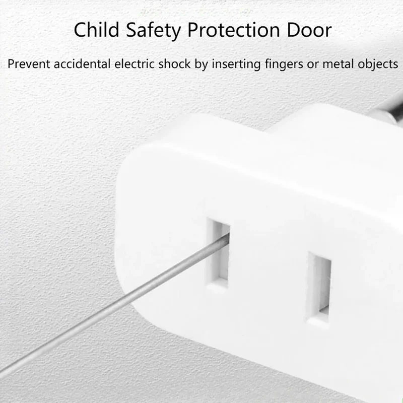 1 Pcs 4.8mm Power Plug Adapter US To EU Euro Europe Plug Power Plug Converter Travel Adapter Power Converter Outlet
