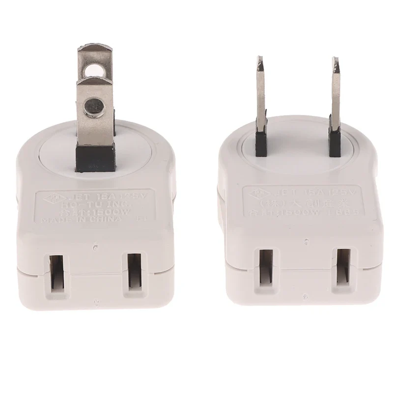 1Pcs US 2PIN 360 Angle Rotatable Power Socket Plug Adapter Foldable Travel Aadapters Power Converter Plug Electrical Socket