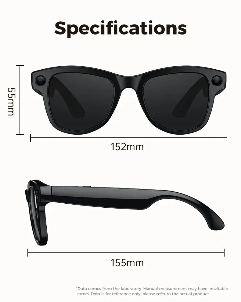 2026 New 8MP Camera Smart AI Glasses 3600mAh Charging Case Power Bank 1080P HD Camera ChatGPT 32GB Translation Video Sunglasses