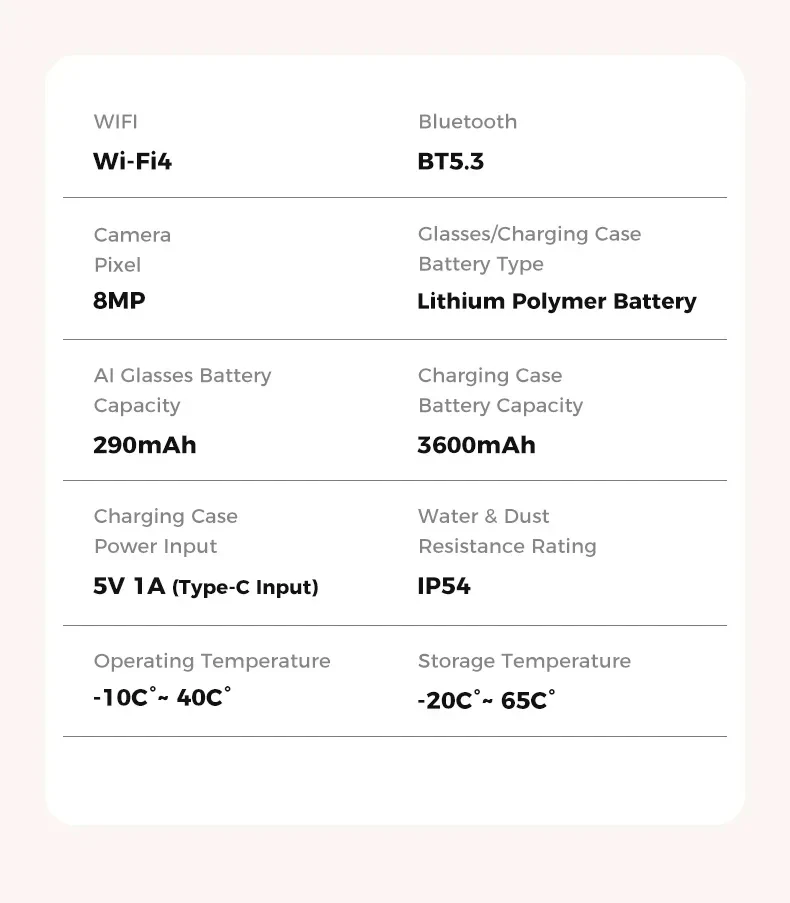 2026 New 8MP Camera Smart AI Glasses 3600mAh Charging Case Power Bank 1080P HD Camera ChatGPT 32GB Translation Video Sunglasses